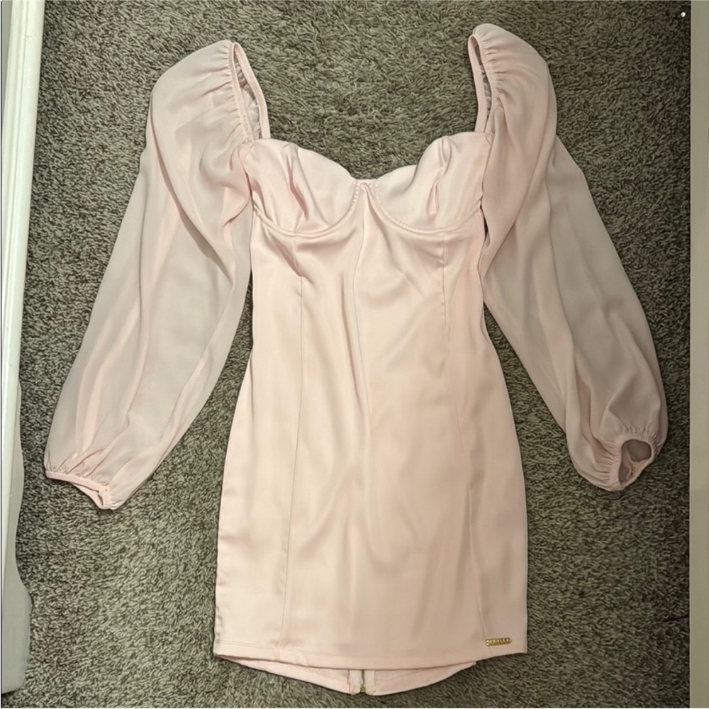 REVOLVE Pink Puff Sleeve Dress